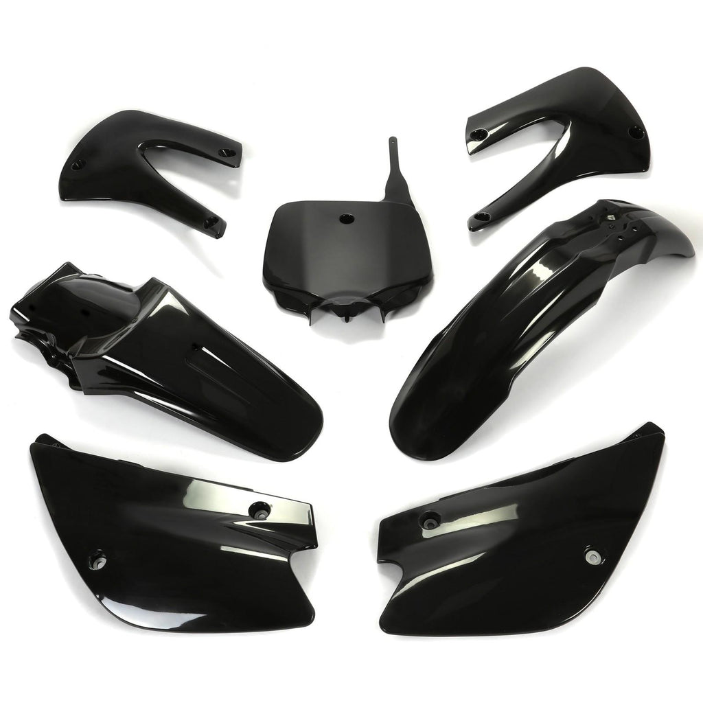 Restyled Plastics Kit Set Black For Kawasaki KX85 KX100 2001-2013 Motorcycle