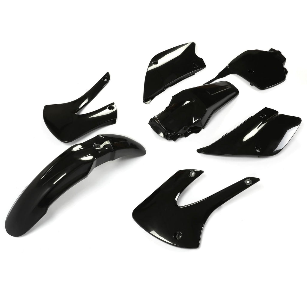 Restyled Plastics Kit Set Black For Kawasaki KX85 KX100 2001-2013 Motorcycle