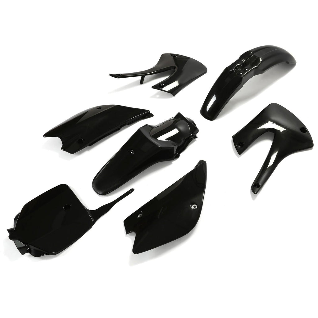 Restyled Plastics Kit Set Black For Kawasaki KX85 KX100 2001-2013 Motorcycle