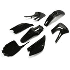 Restyled Plastics Kit Set Black For Kawasaki KX85 KX100 2001-2013 Motorcycle