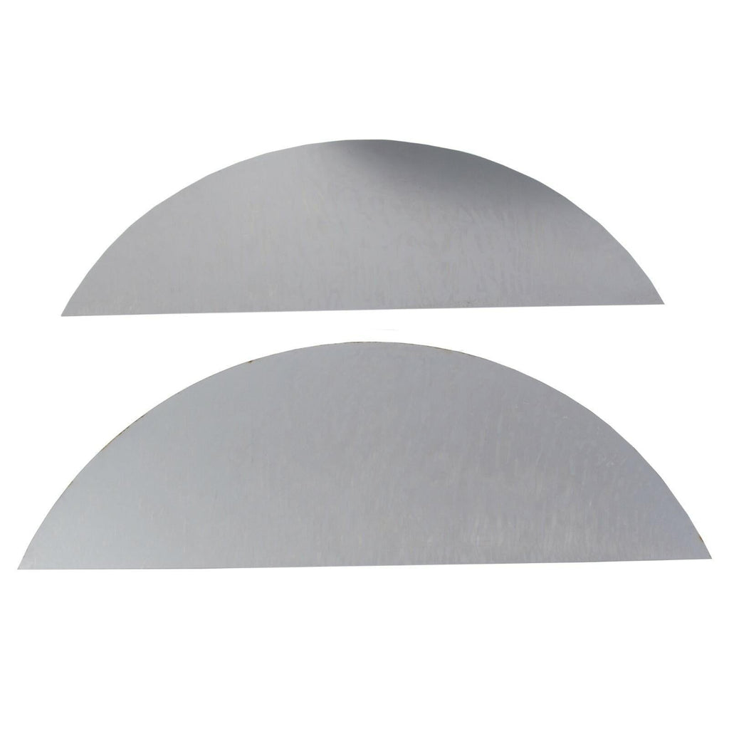Pair of Steel Round Single Axle Trailer Fenders & Fender Backs For 14"-16" Wheel