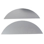 Pair of Steel Round Single Axle Trailer Fenders & Fender Backs For 14"-16" Wheel