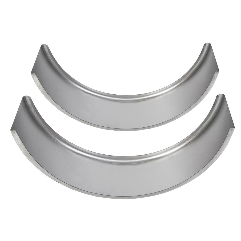Pair of Steel Round Single Axle Trailer Fenders & Fender Backs For 14"-16" Wheel