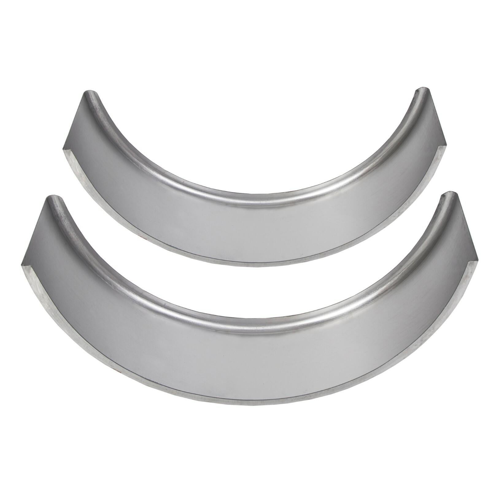 Pair of Steel Round Single Axle Trailer Fenders & Fender Backs For 14"-16" Wheel
