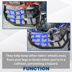 For Honda TRX 450R 450ER Sportrax 450 All Year Nerf Bars Pro Peg Heel Guard Blue