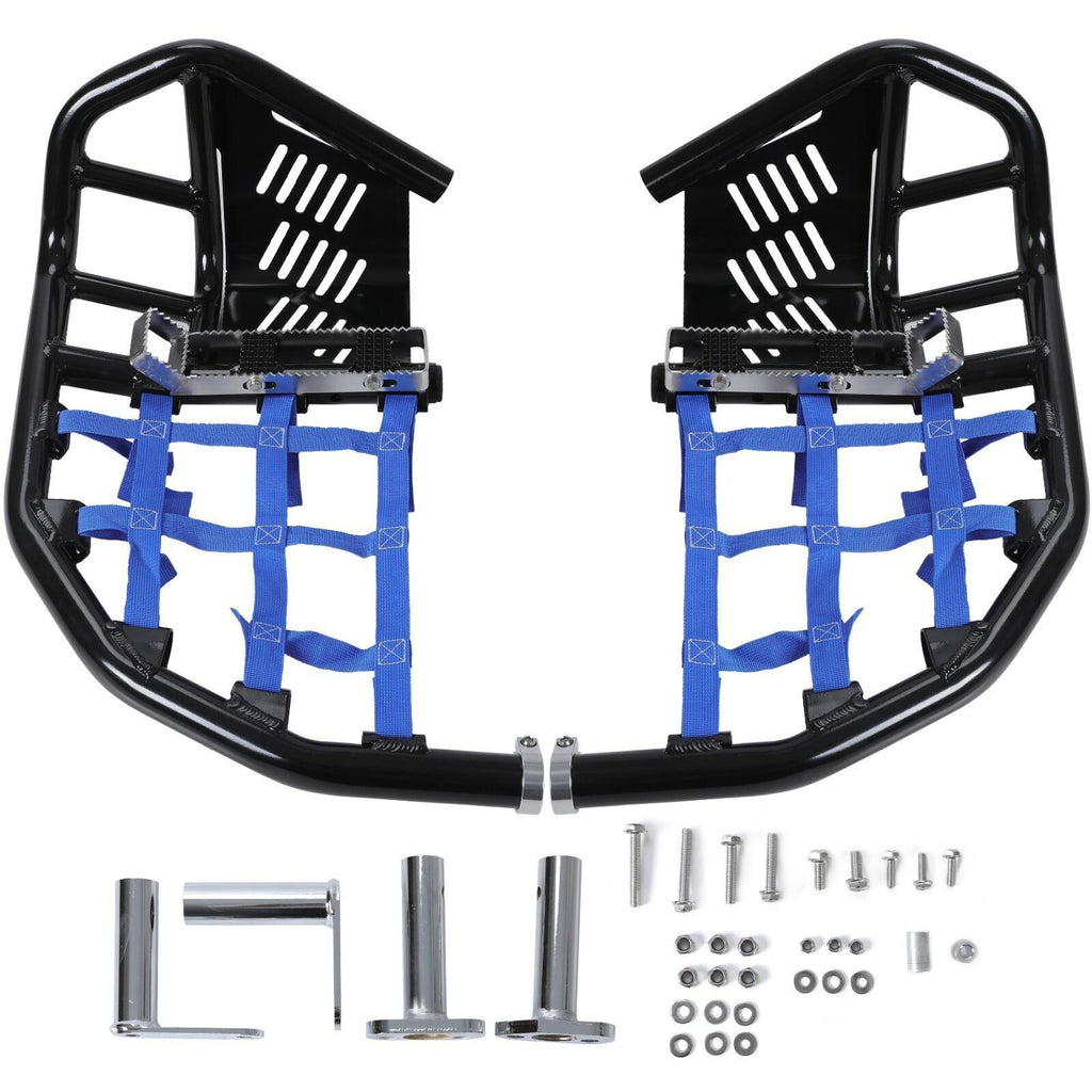 For Honda TRX 450R 450ER Sportrax 450 All Year Nerf Bars Pro Peg Heel Guard Blue
