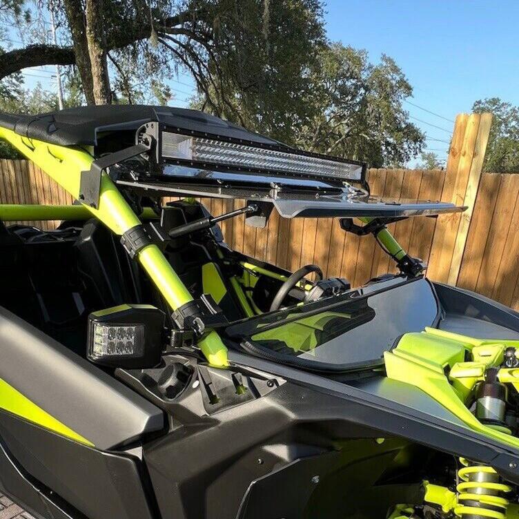2-IN-1 Flip Smoked Windshield for Can-Am Maverick X3 (64"/ 72") 2017-2025