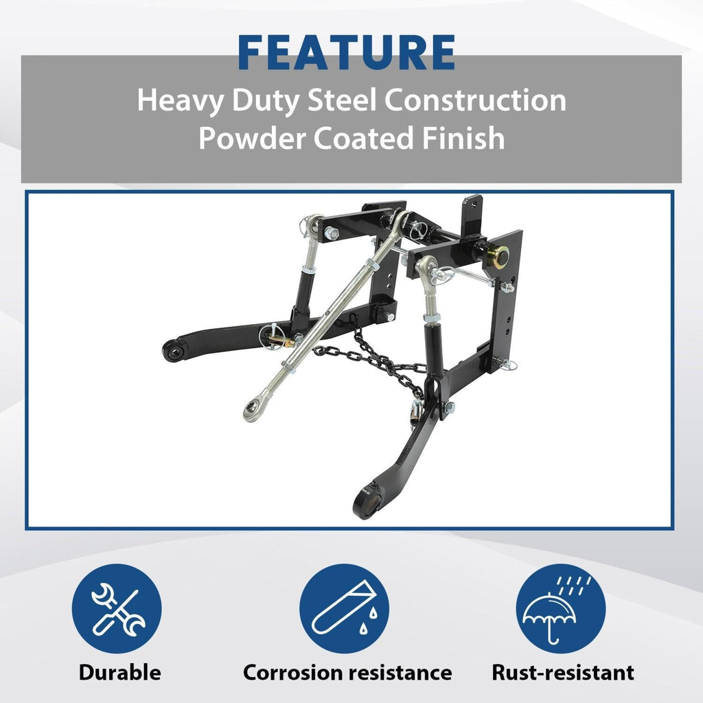 3 Point Hitch Kit For John Deere 140 300 317 CAT 0 Tractor w/Closed Frame Hook