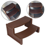 Spa and Hot Tubs Step Plastic Stairs For Round/Straight Sided Spa Espresso/Brown