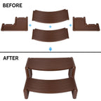 Spa and Hot Tubs Step Plastic Stairs For Round/Straight Sided Spa Espresso/Brown