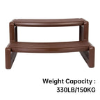 Spa and Hot Tubs Step Plastic Stairs For Round/Straight Sided Spa Espresso/Brown
