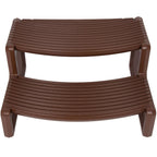 Spa and Hot Tubs Step Plastic Stairs For Round/Straight Sided Spa Espresso/Brown