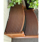 Spa and Hot Tubs Step Plastic Stairs For Round/Straight Sided Spa Espresso/Brown