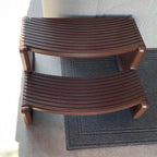 Spa and Hot Tubs Step Plastic Stairs For Round/Straight Sided Spa Espresso/Brown