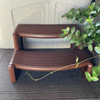 Spa and Hot Tubs Step Plastic Stairs For Round/Straight Sided Spa Espresso/Brown