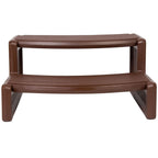 Spa and Hot Tubs Step Plastic Stairs For Round/Straight Sided Spa Espresso/Brown