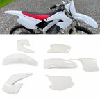 RESTYLE WHITE PLASTIC KIT FOR HONDA CR125 CR250 CR125R CR250R 2-Stroke 2000 2001