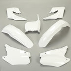 RESTYLE WHITE PLASTIC KIT FOR HONDA CR125 CR250 CR125R CR250R 2-Stroke 2000 2001