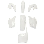 RESTYLE WHITE PLASTIC KIT FOR HONDA CR125 CR250 CR125R CR250R 2-Stroke 2000 2001