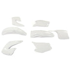 RESTYLE WHITE PLASTIC KIT FOR HONDA CR125 CR250 CR125R CR250R 2-Stroke 2000 2001