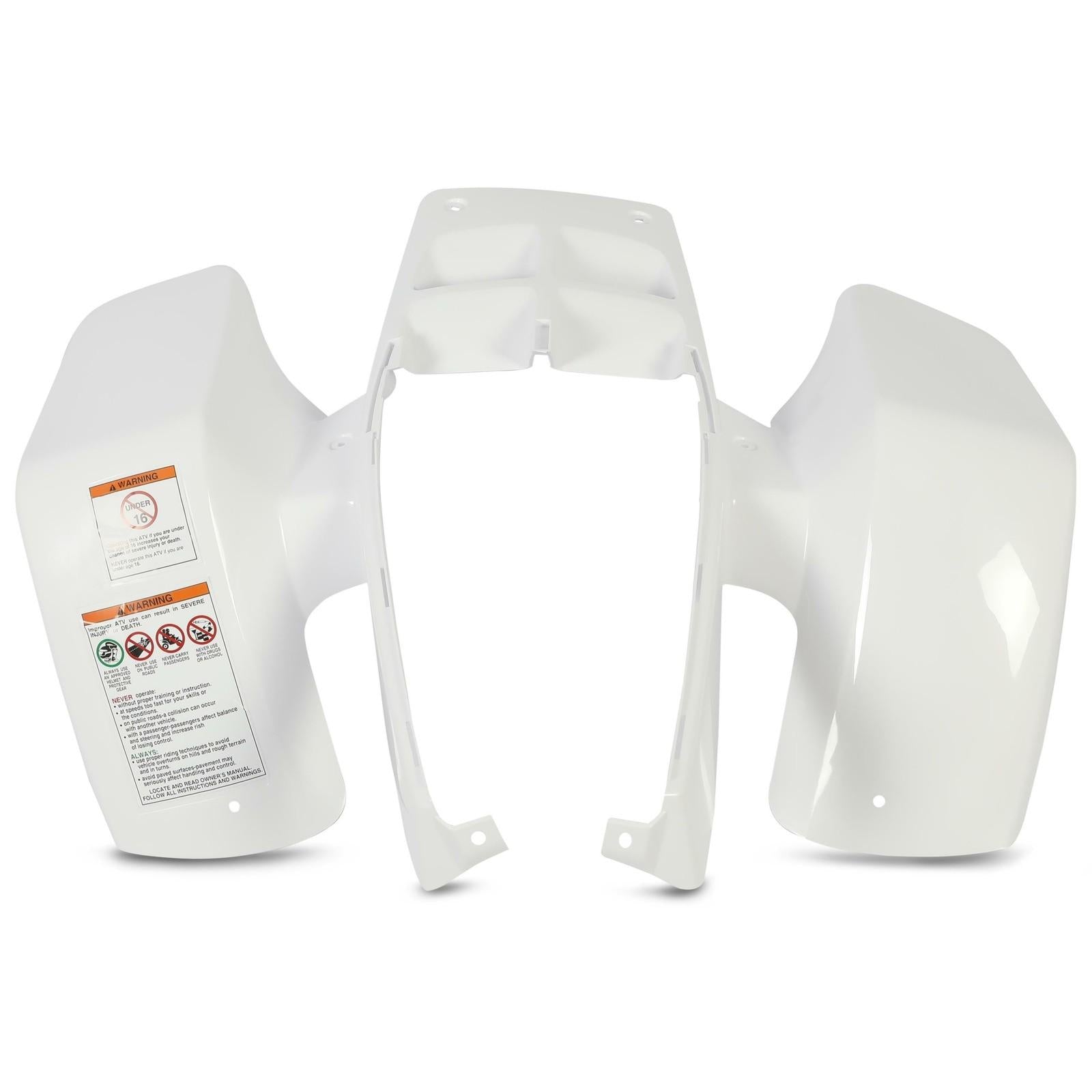 NEW White Front Fender Plastic Body Kit For Yamaha Banshee 350 YFZ350 1987-2006