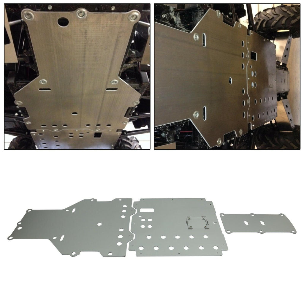 For 13-20 HONDA PIONEER 700 3/16" ALUMINUM Full Chassis Skid Plate Splash Guard