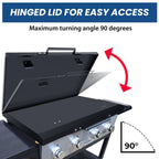 Black Outdoor 36" Griddle Hard Cover Lid Fit For Blackstone Griddle New