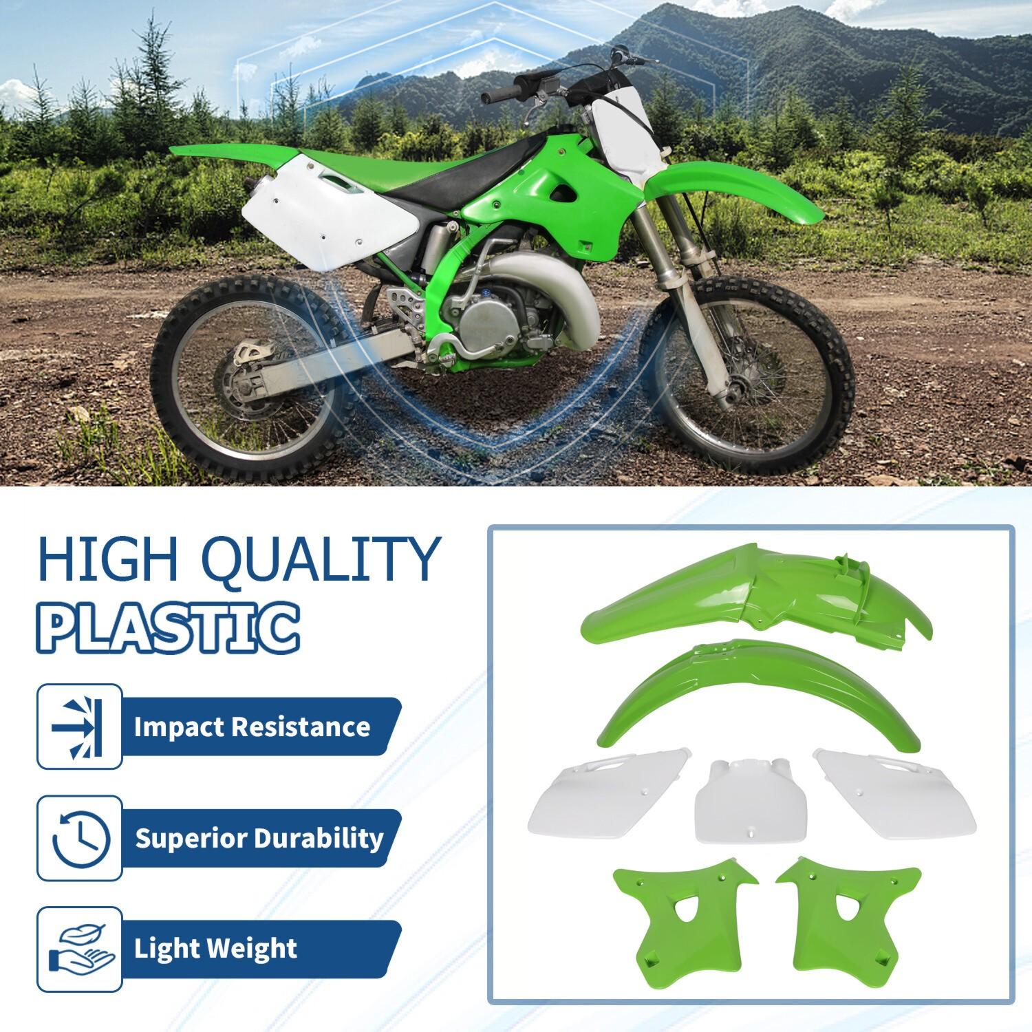7PCS Plastics Kit Complete Bodywork Fairing For KAWASAKI KX125 KX250 1994-1998