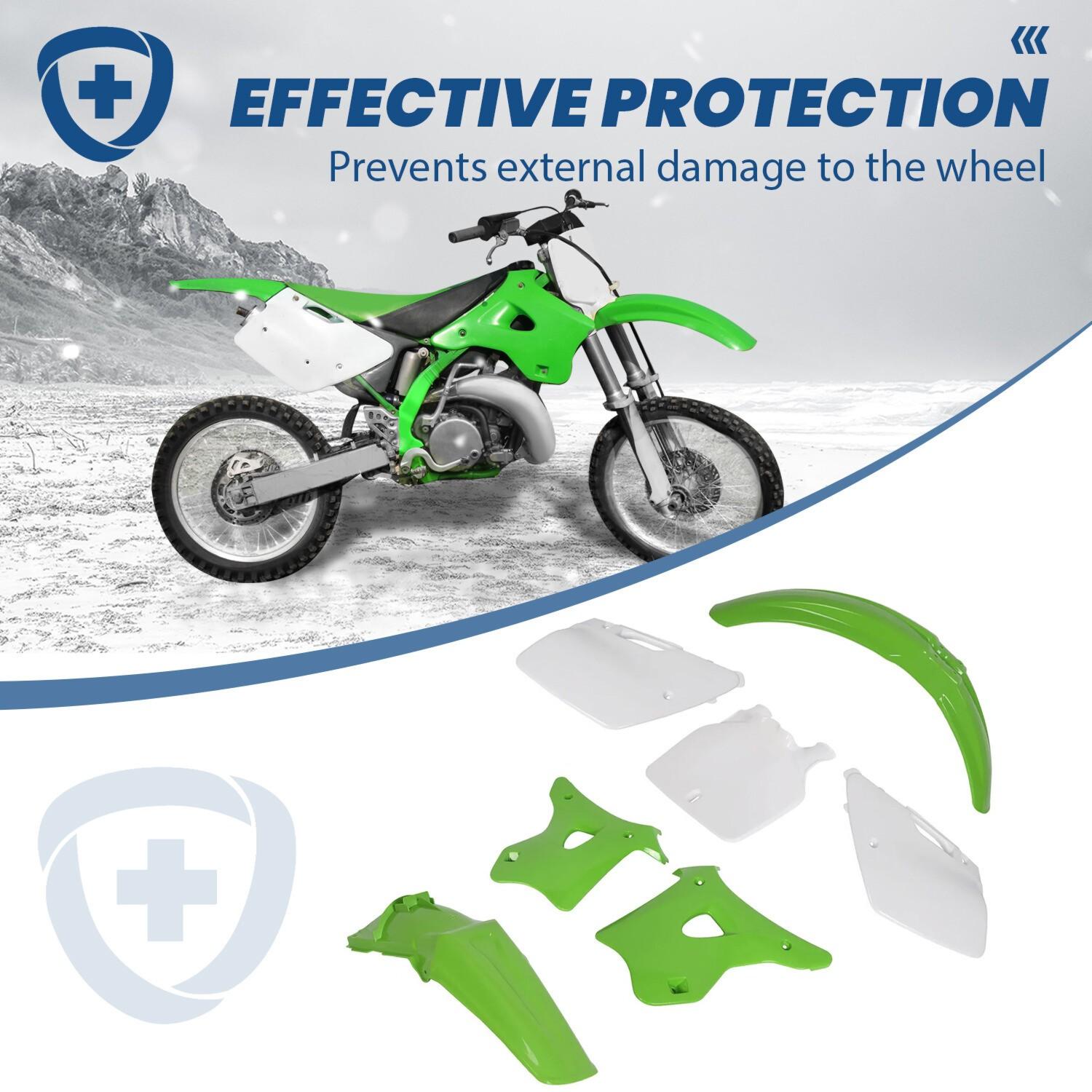 7PCS Plastics Kit Complete Bodywork Fairing For KAWASAKI KX125 KX250 1994-1998