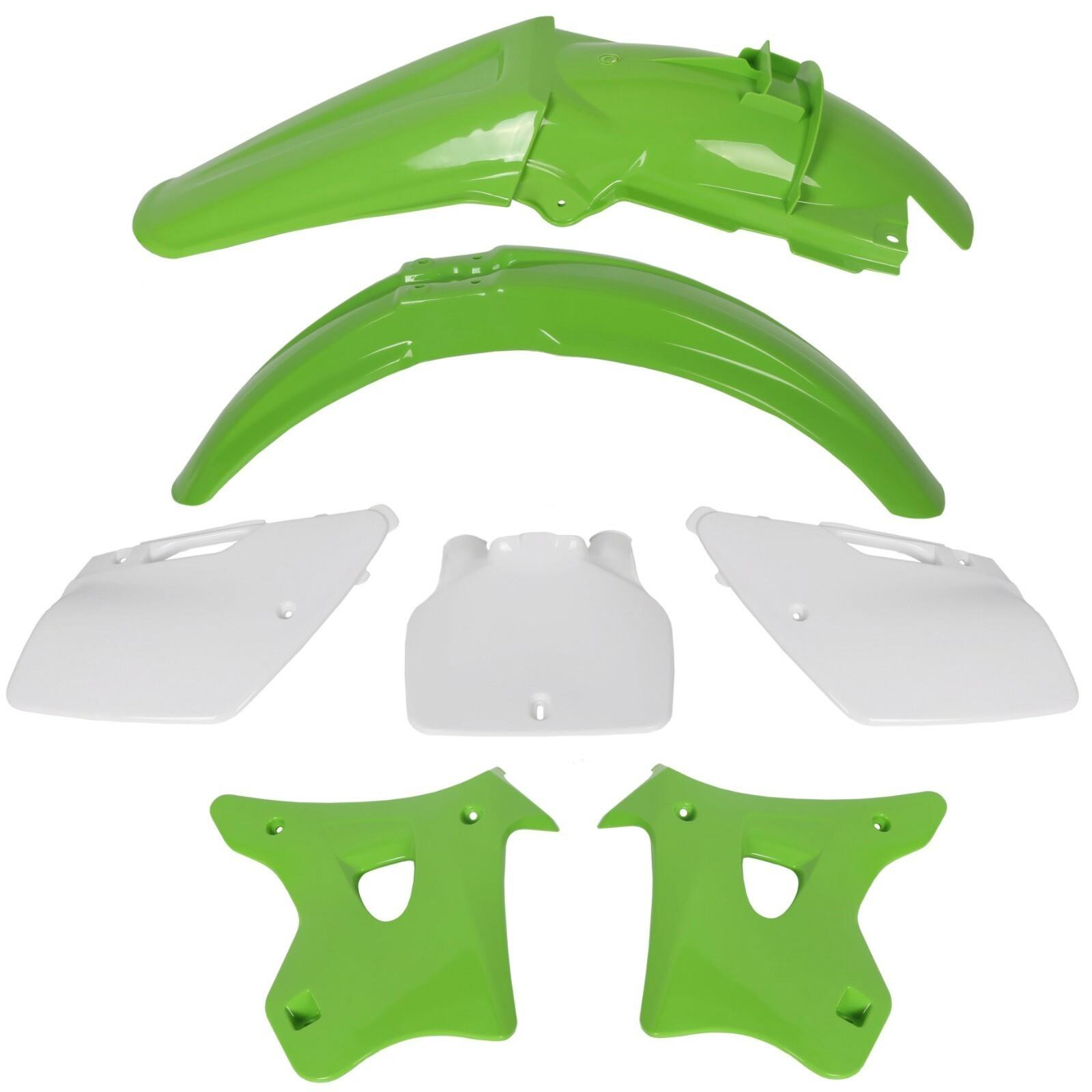 7PCS Plastics Kit Complete Bodywork Fairing For KAWASAKI KX125 KX250 1994-1998