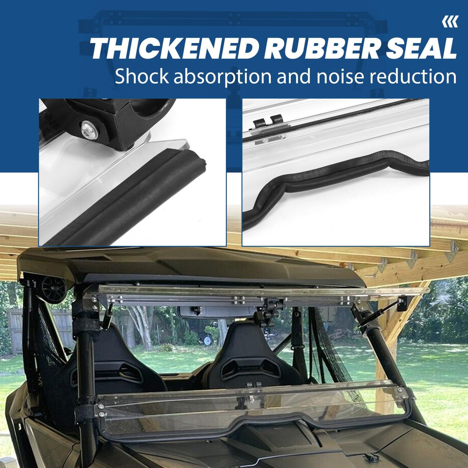 Flip Windshield Scratch Resistant for 2019-2024 Honda Talon 1000R/X 1000X-4