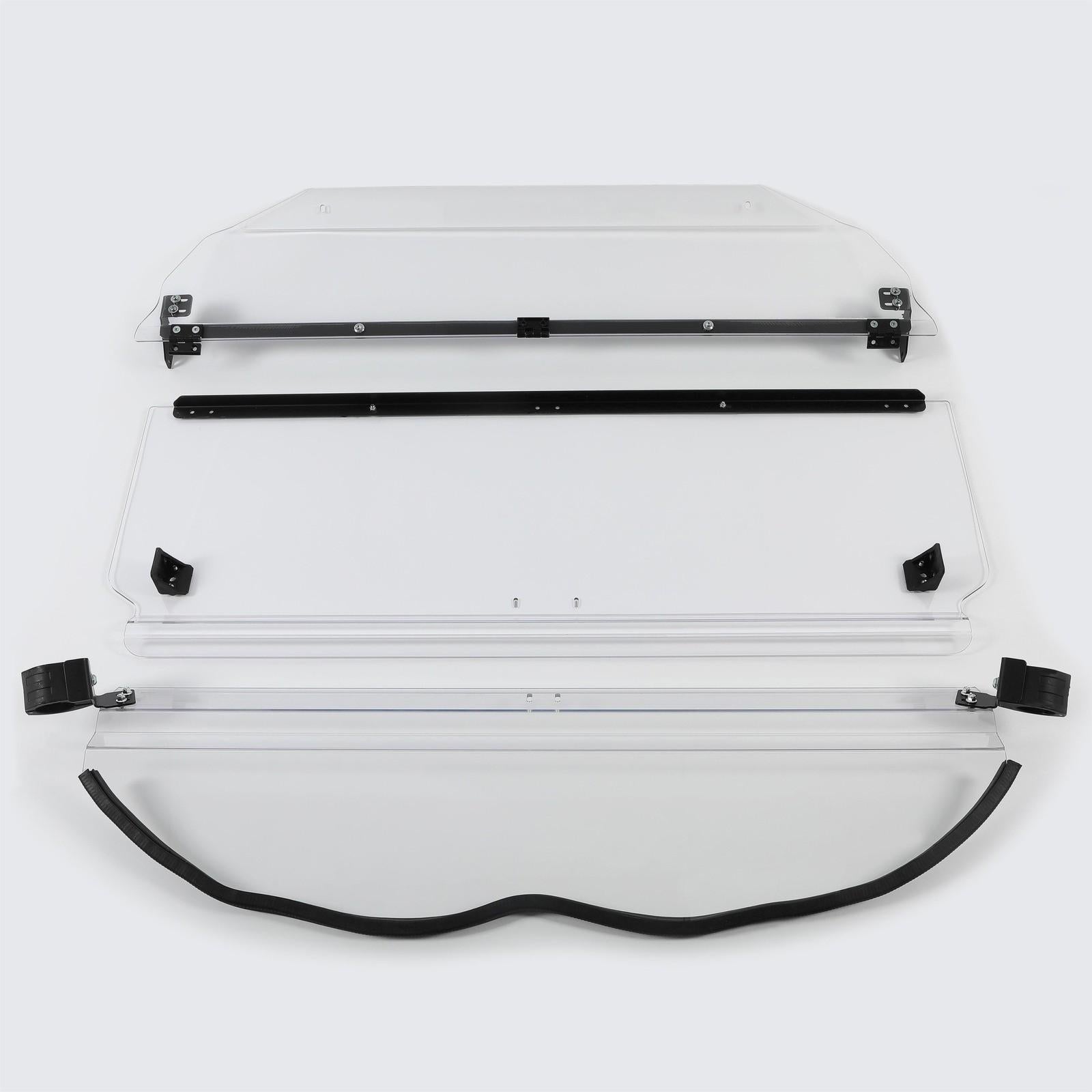 Scratch Resistant 2-IN-1 Front Flip Windshield for 2017+ Can-Am Maverick X3