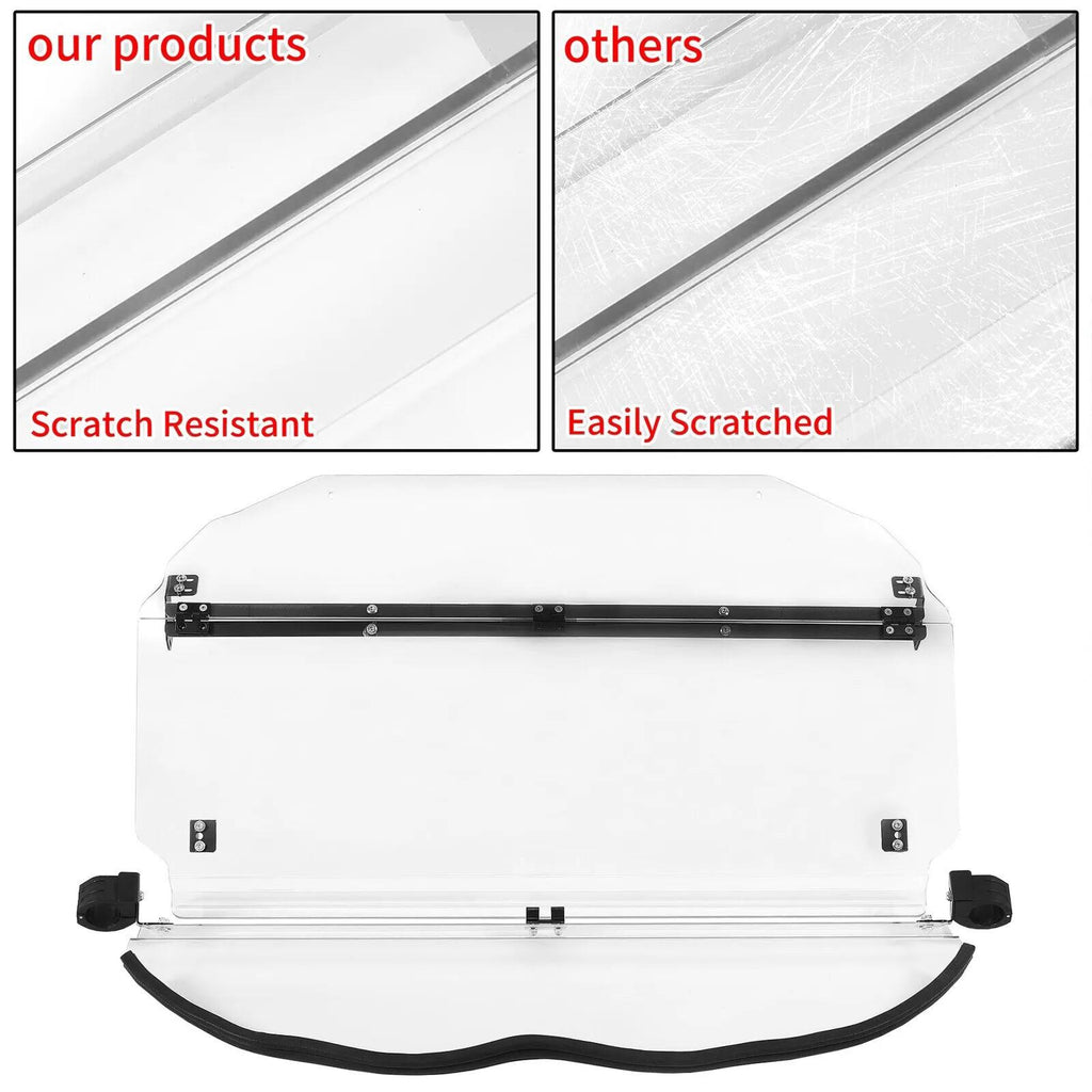Scratch Resistant 2-IN-1 Front Flip Windshield for 2017+ Can-Am Maverick X3