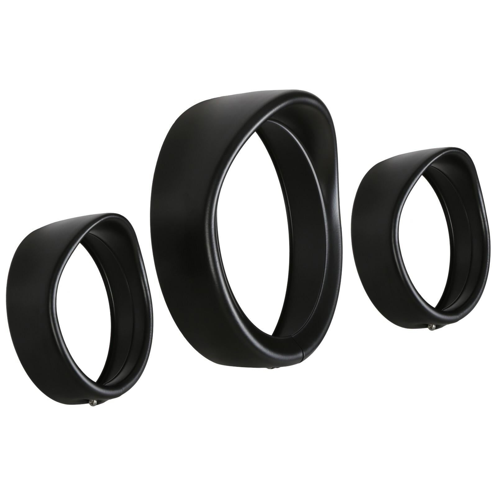 7" Headlight 4.5" Fog Lamp Visor Trim Ring Bezel For Harley Touring Softail