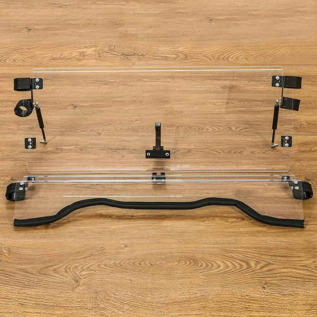 Front Scratch Resistant Flip Windshield Clear For 2014-2025 Honda Pioneer 700 4