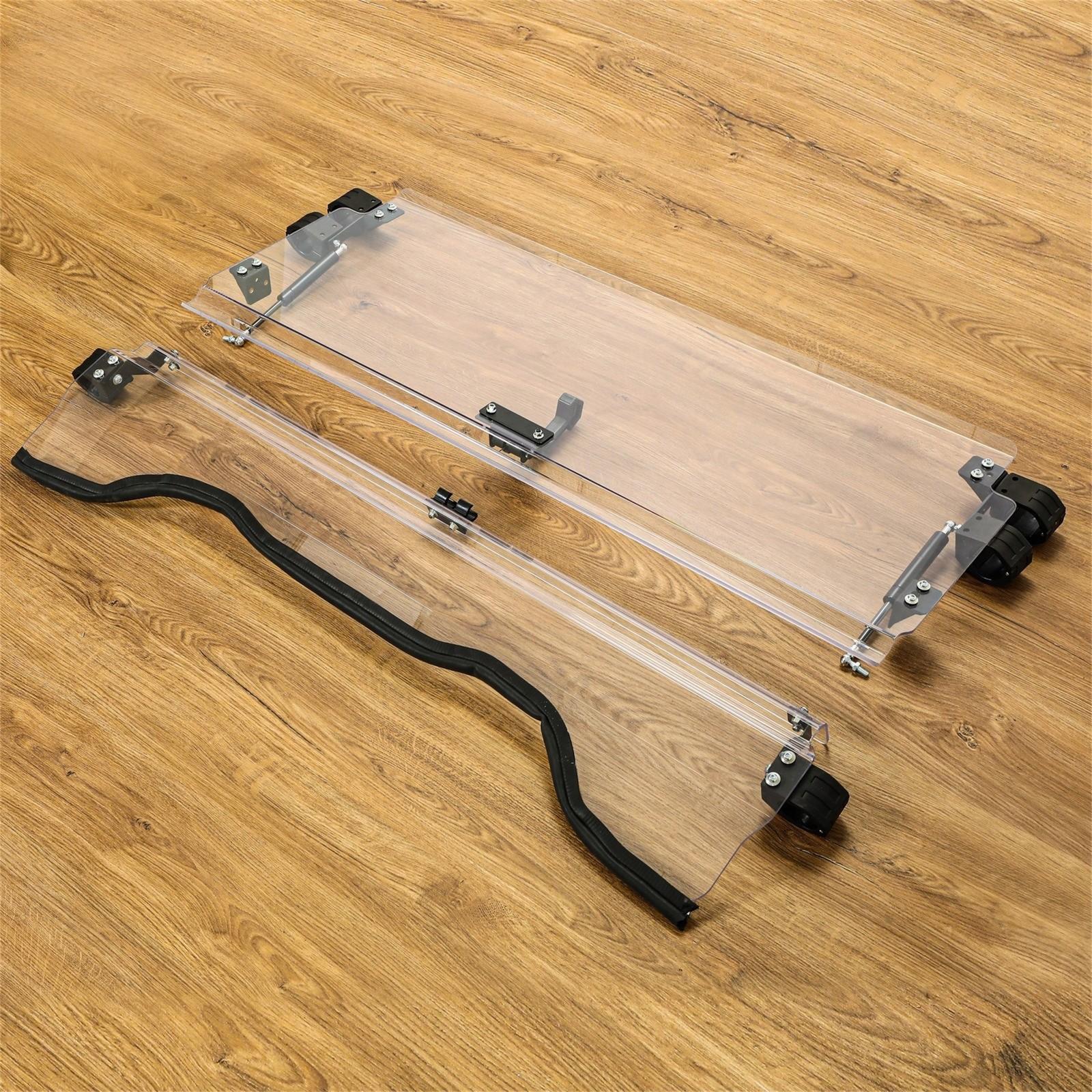 Front Scratch Resistant Flip Windshield Clear For 2014-2025 Honda Pioneer 700 4