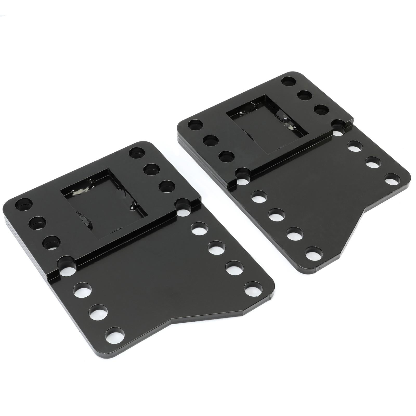 Universal Black Snowplow Mount Drop Bracket Lift Level Kit Powder Coated Steel