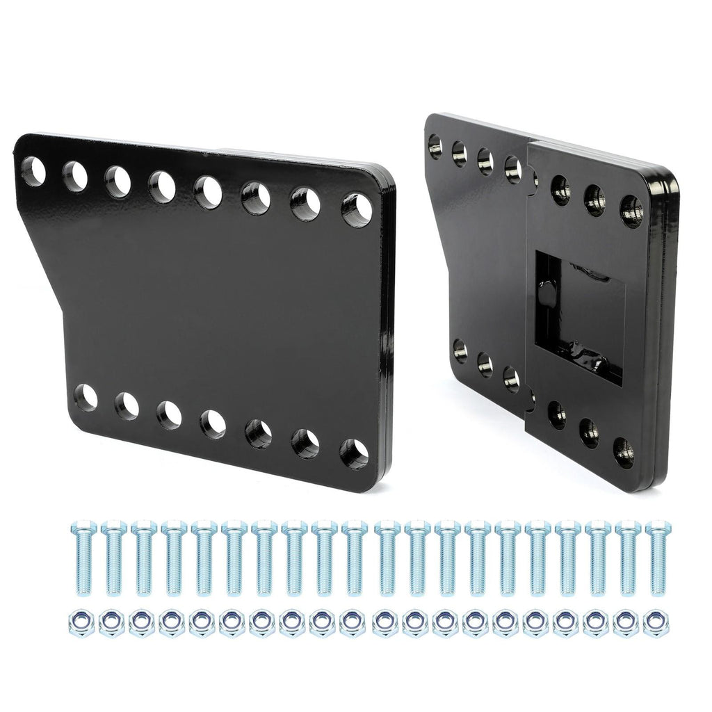 Universal Black Snowplow Mount Drop Bracket Lift Level Kit Powder Coated Steel