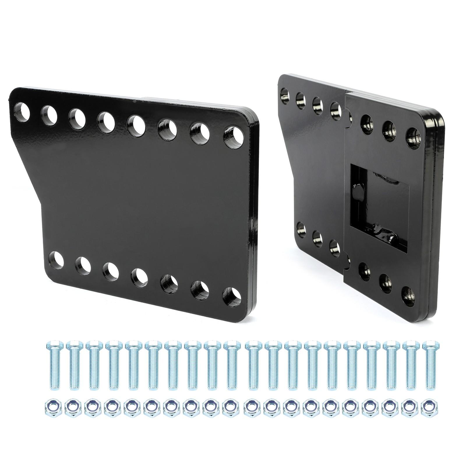 Universal Black Snowplow Mount Drop Bracket Lift Level Kit Powder Coated Steel