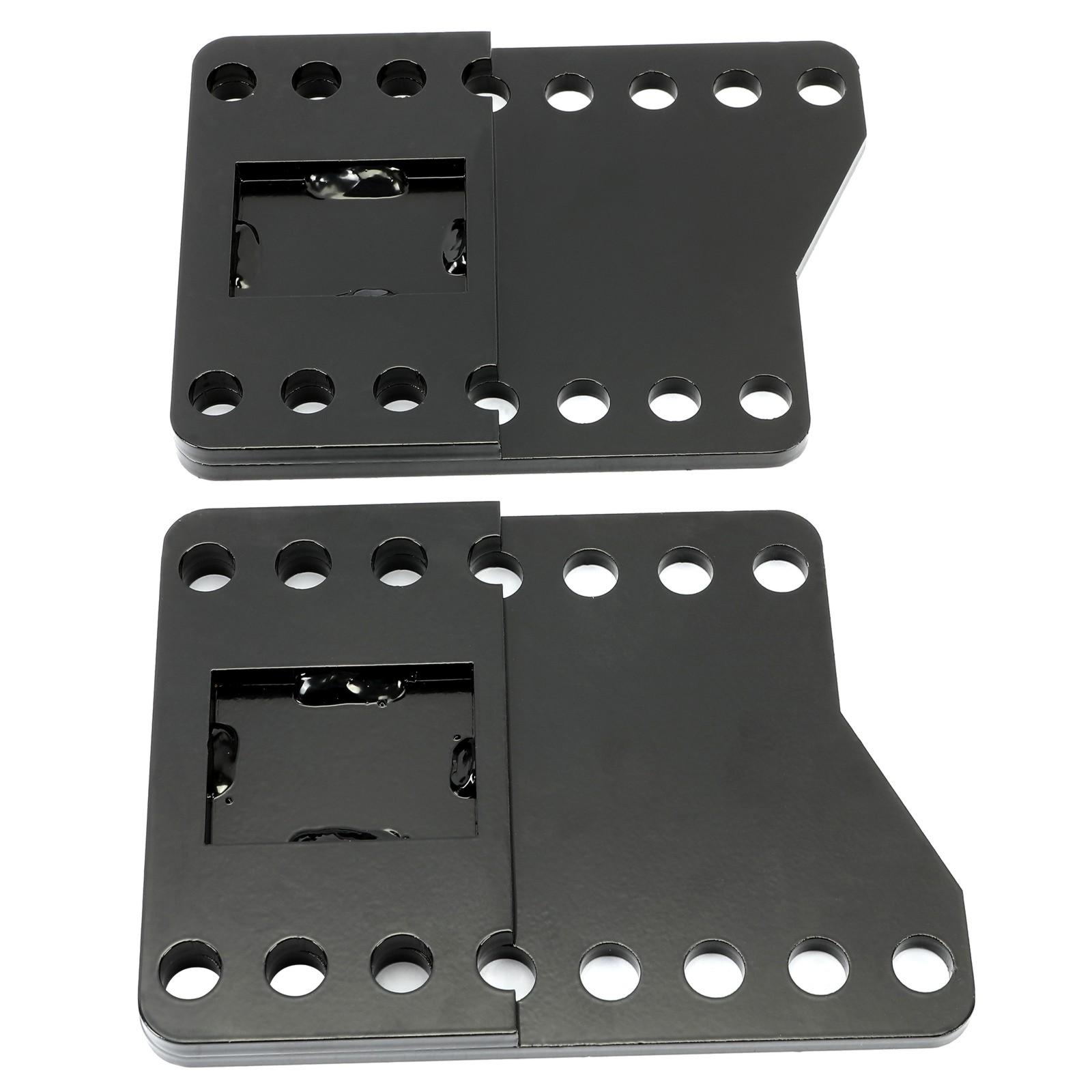 Universal Black Snowplow Mount Drop Bracket Lift Level Kit Powder Coated Steel