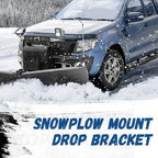 Universal Black Snowplow Mount Drop Bracket Lift Level Kit Powder Coated Steel