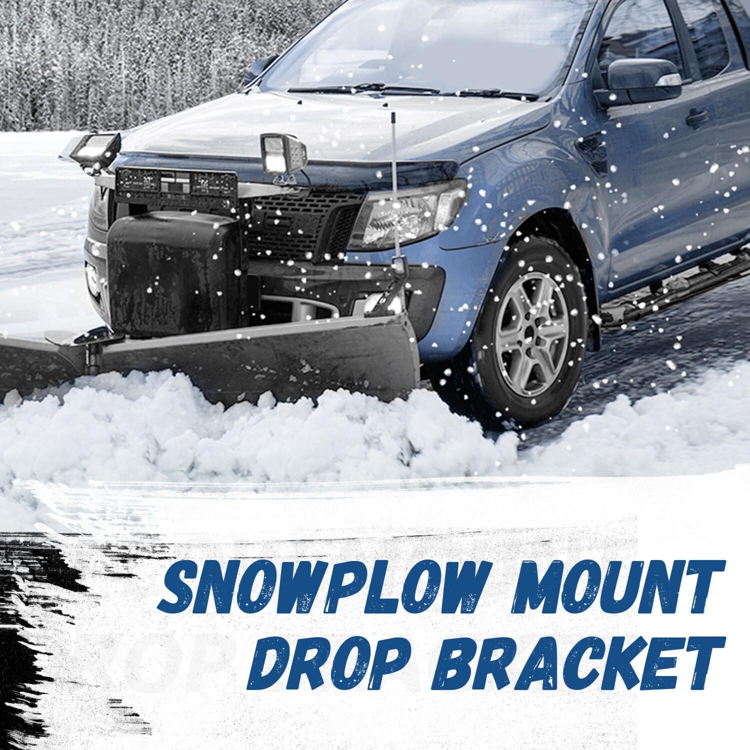 Universal Black Snowplow Mount Drop Bracket Lift Level Kit Powder Coated Steel