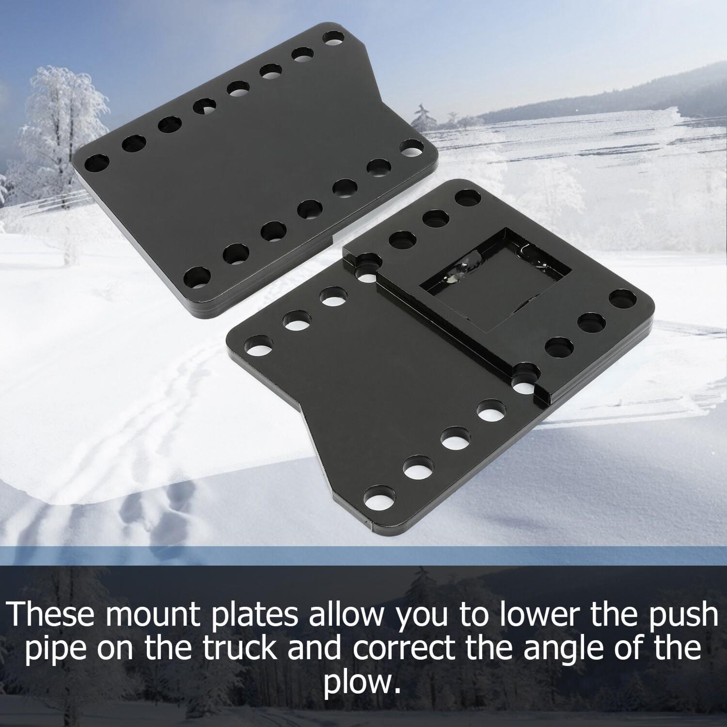 Universal Black Snowplow Mount Drop Bracket Lift Level Kit Powder Coated Steel