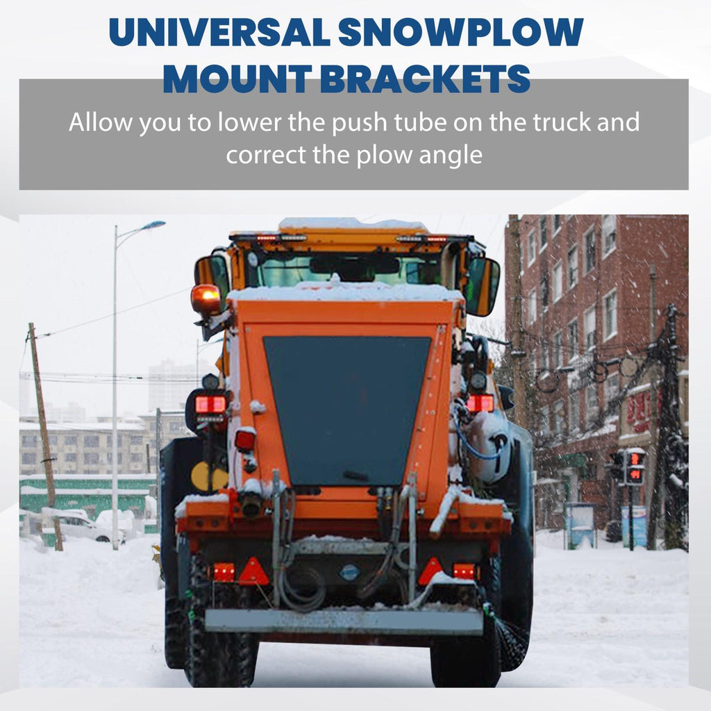 Universal Black Snowplow Mount Drop Bracket Lift Level Kit Powder Coated Steel