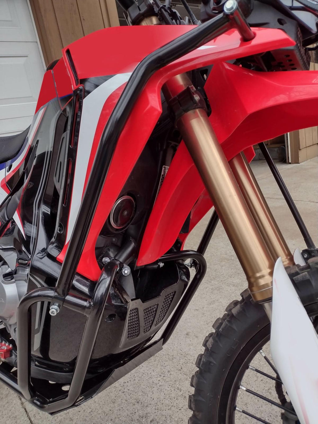 For HONDA CRF250 Rally FULL CRASH BAR ENGINE GUARD Upper Lower Skid Plate 17-22