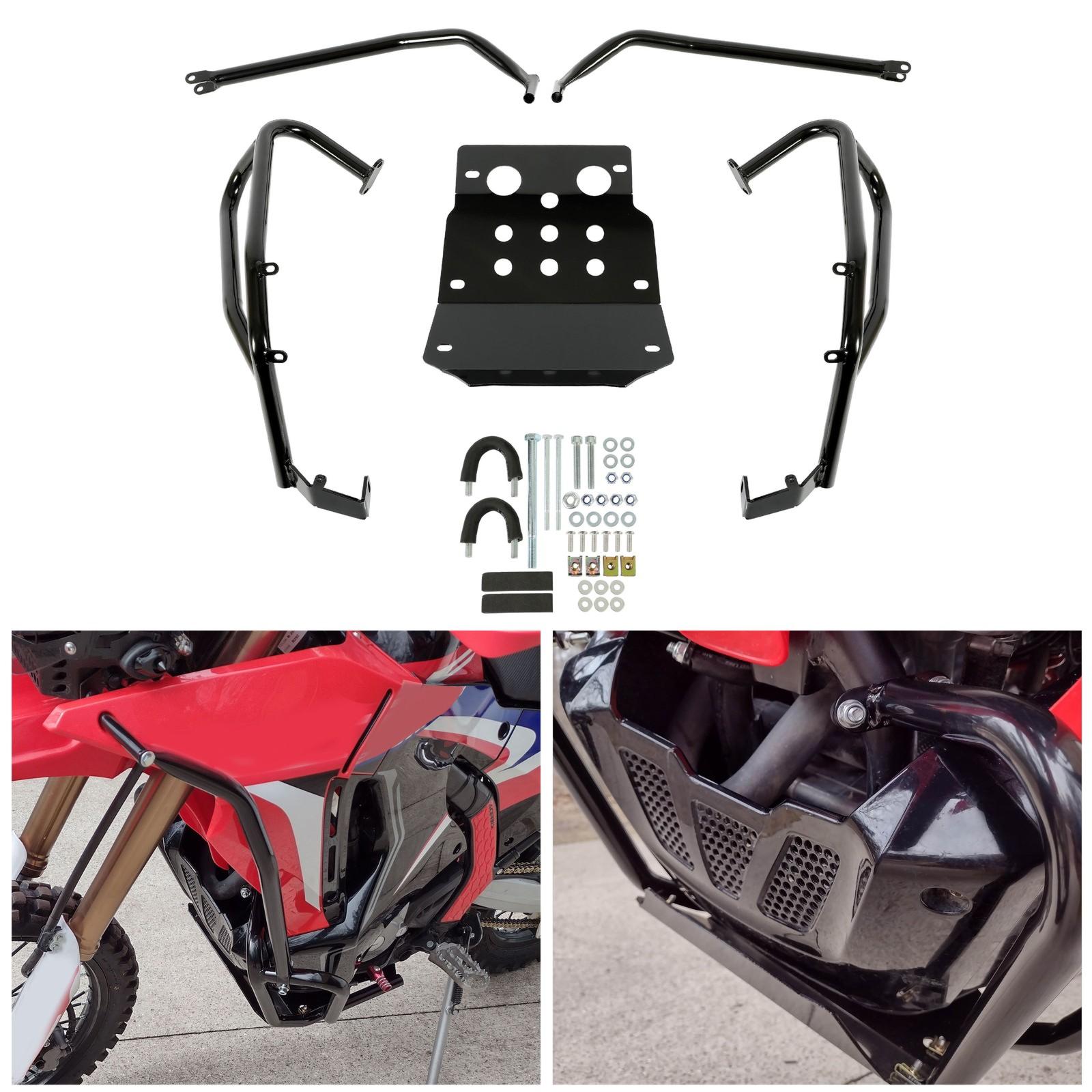 For HONDA CRF250 Rally FULL CRASH BAR ENGINE GUARD Upper Lower Skid Plate 17-22