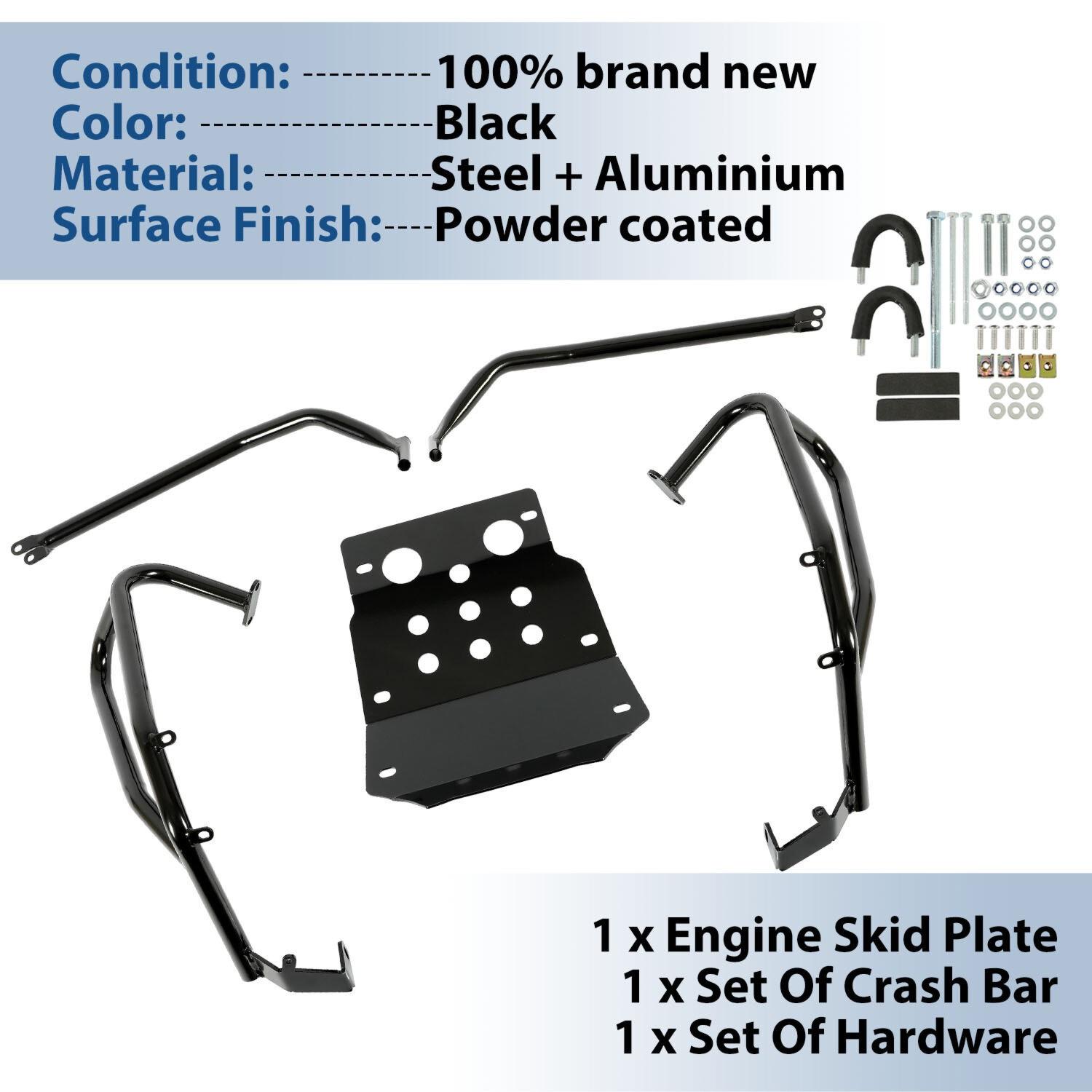 For HONDA CRF250 Rally FULL CRASH BAR ENGINE GUARD Upper Lower Skid Plate 17-22