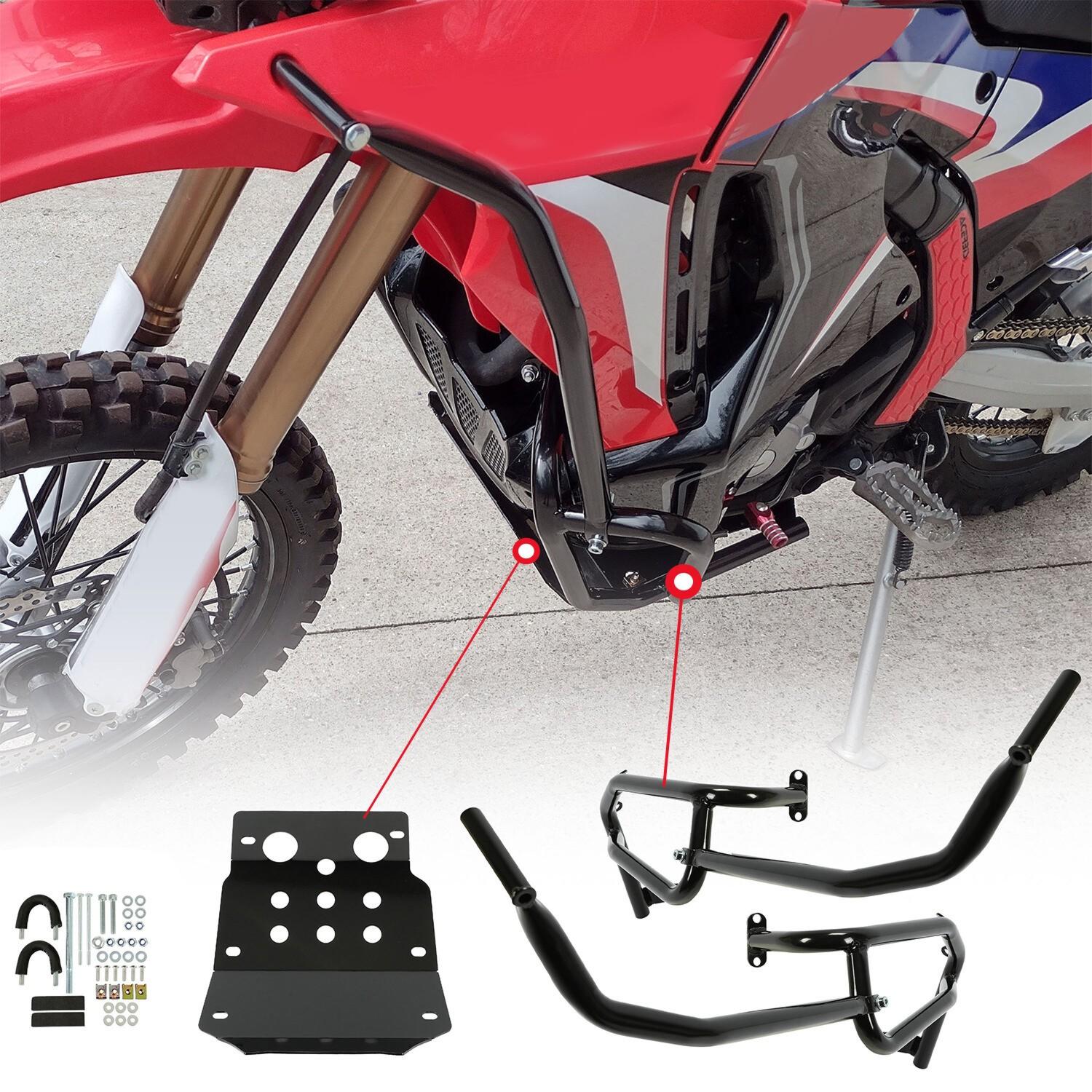 For HONDA CRF250 Rally FULL CRASH BAR ENGINE GUARD Upper Lower Skid Plate 17-22