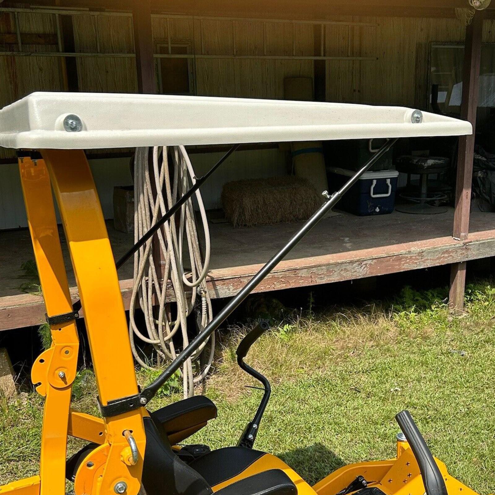 Paintable Tractor Cab Top Canopy For John Deere Ztrak Mowers ROPS -White