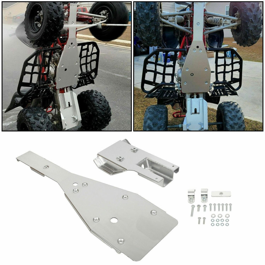 For Yamaha Raptor 700 700R Full Chassis Glide Swing Arm Skid Plate Splash Guard